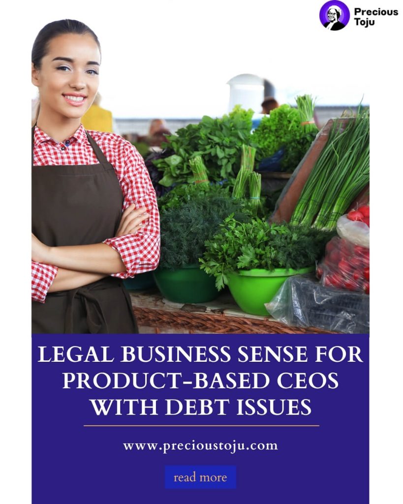Business Sense for Product-Based CEOs With Debt Issues